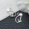 Colgante de Luna Hueca de Aleación Retro con Gato Colgante DIY Hecho a Mano Pendientes Pulseras Accesorios de Joyería de Aleación Paquete de Materiales