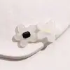 Nueva Moda Retro Diseño Delicado de Nicho Flor de Fresia Parche de Joyería Acrílica Pendientes DIY