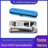 Caixa de Armazenamento para Modelador de Cachos, Modelador de Cachos, Armazenamento para Chapinha, Embalagem para Grampos de Permanente, Bolsa Portátil Eva para Modelador de Cachos e Cosméticos