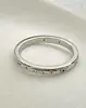 Anillo apilable estilo Wang Junkai con tachuelas de diamante, Anillo minimalista coreano estilo Ins de banda lisa con índice de estrella, Anillo de nicho