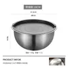 [Genuino de Fábrica] Cuenco Grueso de Acero Inoxidable Grado Alimenticio 304 para Batir Huevos en la Cocina y Cuenco para Lavar Platos en Casa