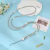 Lanyard Completo de Pedrería para Teléfono Cadena de Diamantes Colgante de Cuello Colgante Cruzado Cadena Corta de Teléfono de Moda de Alta Gama Venta al por mayor Transfronteriza