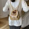 Mochila Casual Femenina de Alta Gama Estilo Coreano Girly, Modelo Nuevo 2025 con Piel Sintética y Lunares, Mochila Pequeña Versátil y a la Moda