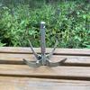 Cuchillo de ancla plegable de cuatro dientes, hoz de siega, pesca con plantas acuáticas, accesorios de pesca, fábrica de aparejos de pesca al por mayor