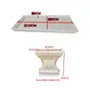Plataforma de Visualização de Mesa de Bonsai Modelo Molde de Vaso de Flores de Cimento Mesa de Jardim de Quintal Moldura Retangular Molde Novo