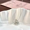 Collar de Caballo de Madera Escama de Dragón Hielo Triturado Yao Yao Cadena de Suéter de Caballo de Madera Nuevo Estilo Chino Colgante de Pony Cadena para Clavícula para Mujeres