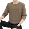 Fabricante Directo Otoño e Invierno Nuevo Sudadera Jacquard Estéreo de Manga Larga para Hombre Cómoda y a la Moda Cuello Redondo Sencilla Casual Top