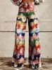 Comércio Exterior Transfronteiriço Aliexpress Ebay Europeu e Americano Moda Feminina Plus Size Calças Casuais Finas Imitação de Jeans Wide-Leg Longas