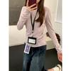 Camisa Blanca de Capa Interior para Primavera y Otoño Top de Manga Larga Camiseta para Mujer Estilo Coreano Perezosa y Relajada Ligeramente Transparente Blusa Protectora Solar