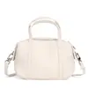 Bolsa Feminina de Couro Genuíno 2026 Novo Modelo Bolsa de Mão Boston de Couro Bovino de Primeira Camada Bolsa Transversal Feminina Simples Versátil Bolsa para Celular