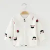 Cardigã para Roupa de Recém-Nascido, Body para Bebê, Roupa de Algodão Puro para Bebê para Primavera e Outono, Top Justo de Peça Única, Camada Base