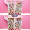 Pegatinas de Cristal de Colores para Niños Brillantes Pedrería Acrílico 3D Pegatinas Decorativas para Diario Pegatinas de Diamantes Transfronterizas
