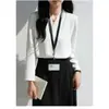 Tiro real Otoño 2026 Camisa Blanca Mujer Manga Larga Profesional Formal Traje Top Interior Tacto de Alta Gama Camisa de Gasa