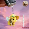 Pingente de Mochila de Cachorro Criativo Novo Estilo 2D Pingente de Carro Acessório de Cachorro Teddy Chave Acrílico Fofo Transfronteiriço