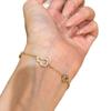 Fulu Shengcai Retro Chinês Dourado Cabacinha Pulseira de Cobre Feminina Luxo Leve Nicho Exquisite 2025 Nova Artisticidade