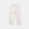 Leggings Casuais Estilo Coreano 2026 Novo Estilo de Primavera para Meninas, Calça Longa de Renda Bolinhas para Bebês para Primavera e Outono 5730