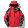 Jaqueta Outdoor para Homens e Mulheres, Roupas para Montanhismo de Outono e Inverno, Forro Três em Um, Jaqueta Nova 2024