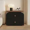 2026 Nuevo Sin Instalación Segunda Mano Estilo Crema Minimalista Moderno Sensación de Alta Gama Almacenamiento Dormitorio Mesita de Noche Madera