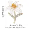 Broche de Flor Europeu e Americano Transfronteiriço Novo de Alta Qualidade Elegante Pinos de Pétala Moda Casaco Cheongsam Roupas Broche Versátil