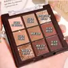 HISYI Paleta de Sombras para Ojos de Chocolate de Nueve Colores con Brillo Perlado Mate Color Tierra Puro Nude Maquillaje Sombra de Ojos de Nueve Cuadrados para Mujeres