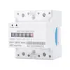 Medidor Electrónico Monofásico Montado en Riel Inglés para Viviendas de Alquiler, Larga Vida Útil, Bajo Error, Medidor de Energía Piezoeléctrico, Tipo Electrónico de 4 Polos