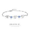 Pulsera de plata esterlina para mujer diseño de nicho moderno ins joyería de mano en forma de corazón hombre congelado gradualmente rojo neto regalo de San Valentín para novia