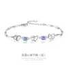 Pulsera de plata esterlina para mujer diseño de nicho moderno ins joyería de mano en forma de corazón hombre congelado gradualmente rojo neto regalo de San Valentín para novia