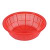 Cesta redonda de plástico para frutas, cesta para lavar arroz, cesta para lavar verduras, cesta de almacenamiento, cesta de drenaje mini