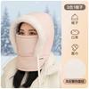 Chapéu Estilo Lei Feng para Ciclismo de Inverno para Homens, Acessório Térmico para Veículo Elétrico, Máscara à Prova de Vento Feminina, Protetor de Pescoço, Gorro de Algodão Acolchoado