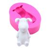 Molde de Silicona Perro Wangwang Plegable Azúcar Chocolate Pastel Molde Decorativo Herramientas de Horneado DIY
