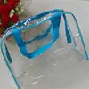 Bolsa de Aseo Transparente Organizador de PVC Bolsa de Cosméticos para Baño Almacenamiento para Viaje al Aire Libre Bolsa de Aseo Bolsa Impermeable Bolsa de Cosméticos