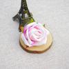 Atacado 5cm flanela rosa botão flor artificial noiva flor de pulso diy casamento mão bolo decoração cabeça de flor