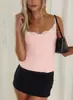 Camisole de Renda Patchwork Puro Desejo Estilo Francês Mais Vendido Transfronteiriço para Mulheres, Versátil para Usar por Baixo ou por Cima, Top Curto Picante para Meninas