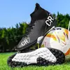 Zapatos de Fútbol de Caña Alta Transfronterizos para Hombres y Mujeres, Zapatos de Entrenamiento con Tacos Largos para Césped Artificial de Estudiantes, Zapatos de Fútbol en Stock, Transpirables