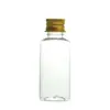 En Stock de Fábrica Botella de Plástico Transparente de 30 ml con Tapa de Aluminio, Botella Dosificadora Transparente de PET, Botella Pequeña para Muestras de 100 ml, Botella de Muestra