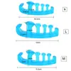 Separador de Silicone Cinco Dedos Dedos Sobrepostos Cuidado com os Dedos Formato de Diamante Chinelos Podem Ser Usados Duas Vezes