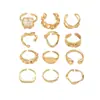 Anillo Cruzado Europeo y Americano de Diseño Irregular, Anillo Abierto Irregular de Lujo Ligero, Joyería de Alta Gama de Nicho