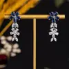 Brillantes Elegantes Estilo Coreano Nueva Serie de Flores Pequeñas Casual Combinan con Todo Pendientes de Circonita Accesorios de Flecos de Flor para Mujer