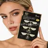 Cílios 3D Europeus e Americanos, 5 Pares em um Pacote, Naturais e Realistas, Fibra Sintética Tridimensional, Haste Preta Completa, Cílios Postiços, Fornecimento de Fábrica Atacado