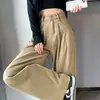 Overol café para mujer 2024 invierno nuevo entrepierna tipo pera que cubre pequeño informal perezoso pantalones de mezclilla café