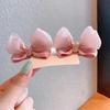 Moderna y Linda Lana de Gel para Niños Orejas de Conejo con Lazo Estéreo Tela Todo Incluido Que No Daña el Cabello Bebés y Niños Pequeños Pinzas para Bebé