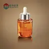 Botella de Vidrio Personalizada de 30 ml para Sérum, Botella de Vidrio con Gotero Original para Líquidos, Botella de Fondo Redondo para Aceites Esenciales, Botella Dispensadora Cosmética
