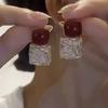 Pendientes geométricos de mariposa con circonitas superbrillantes y aguja plateada, de moda, exquisitos y ligeros, de lujo, elegantes, de alta gama, para mujer.