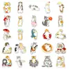 100 adesivos de grafite de gatinhos pintados à mão personalizados desenhos animados transfronteiriços fofos mais vendidos adesivos decorativos para celular computador