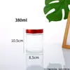 Botella de Miel, Botella Redonda de Vidrio con Tapa Alta, Botella de Almacenamiento, Botella Sellada, Botella de Cocina de Grado Alimenticio para Mermelada, Botella de Salsa Picante, Al por Mayor en Stock