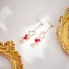 Brincos Tendência Nacional Pérola Vermelha Ágata Fulu Cabaça, Femininos, Modernos e Versáteis, Brincos Personalizados, Brincos, Brincos