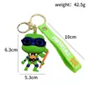 Llavero de Tortugas Ninja Mutantes Adolescentes Transfronterizo de Dibujos Animados Colgante de Bolsa de Silicona Llavero de Coche Máquina de Garra Pequeño Regalo