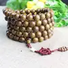 Atacado de fábrica pulseira de madeira asa de frango 108 contas terços 10mm colar joias estilo nacional masculino e feminino presente