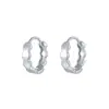Pendientes de aro hexagonales tipo panal chapados en oro de 18 quilates sobre plata de ley S925, pendientes de moda versátiles de alta gama estilo ins