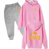 Conjunto de chándal con forro polar para niños y niñas, de otoño e invierno, transfronterizo, conjunto de dos piezas de sudadera para niños, pantalones de chándal de manga larga para niños